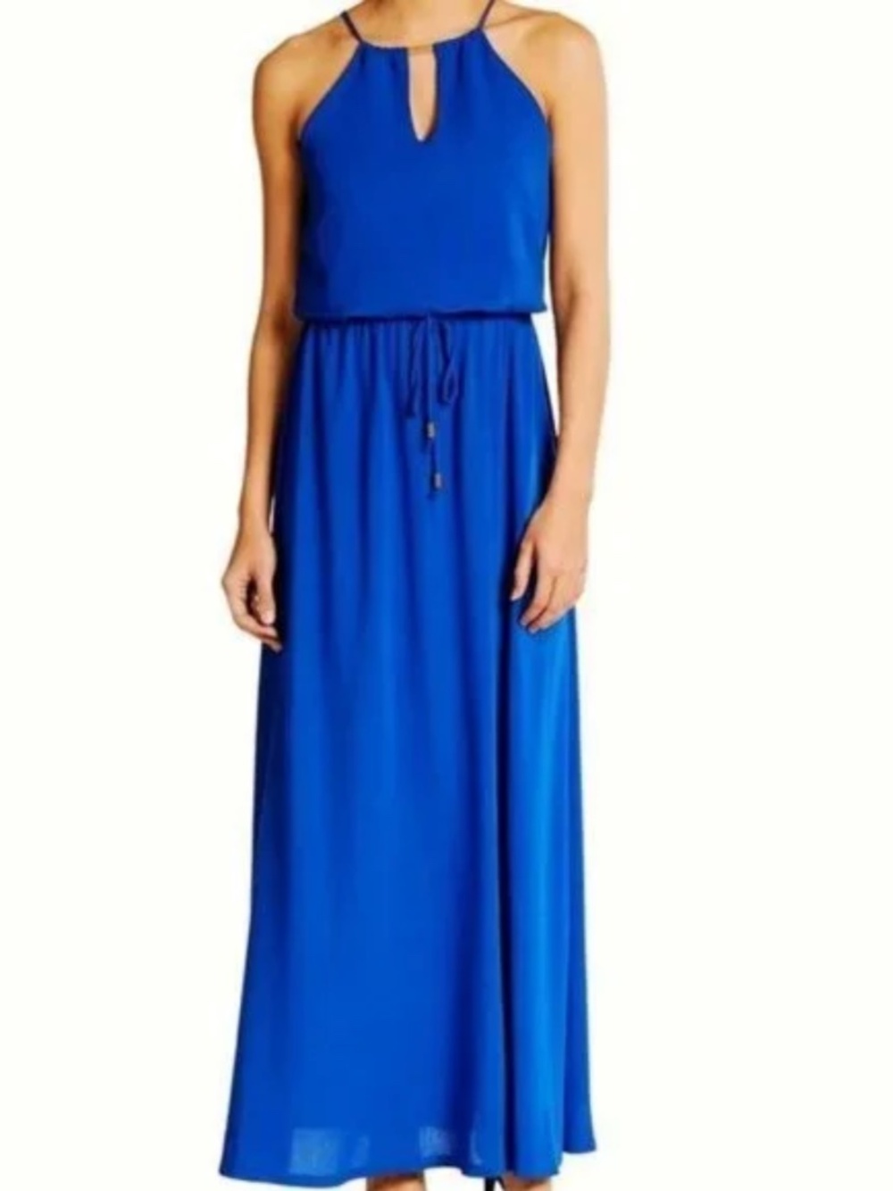 The Vanity Room Sleeveless Maxi Dress in Blue